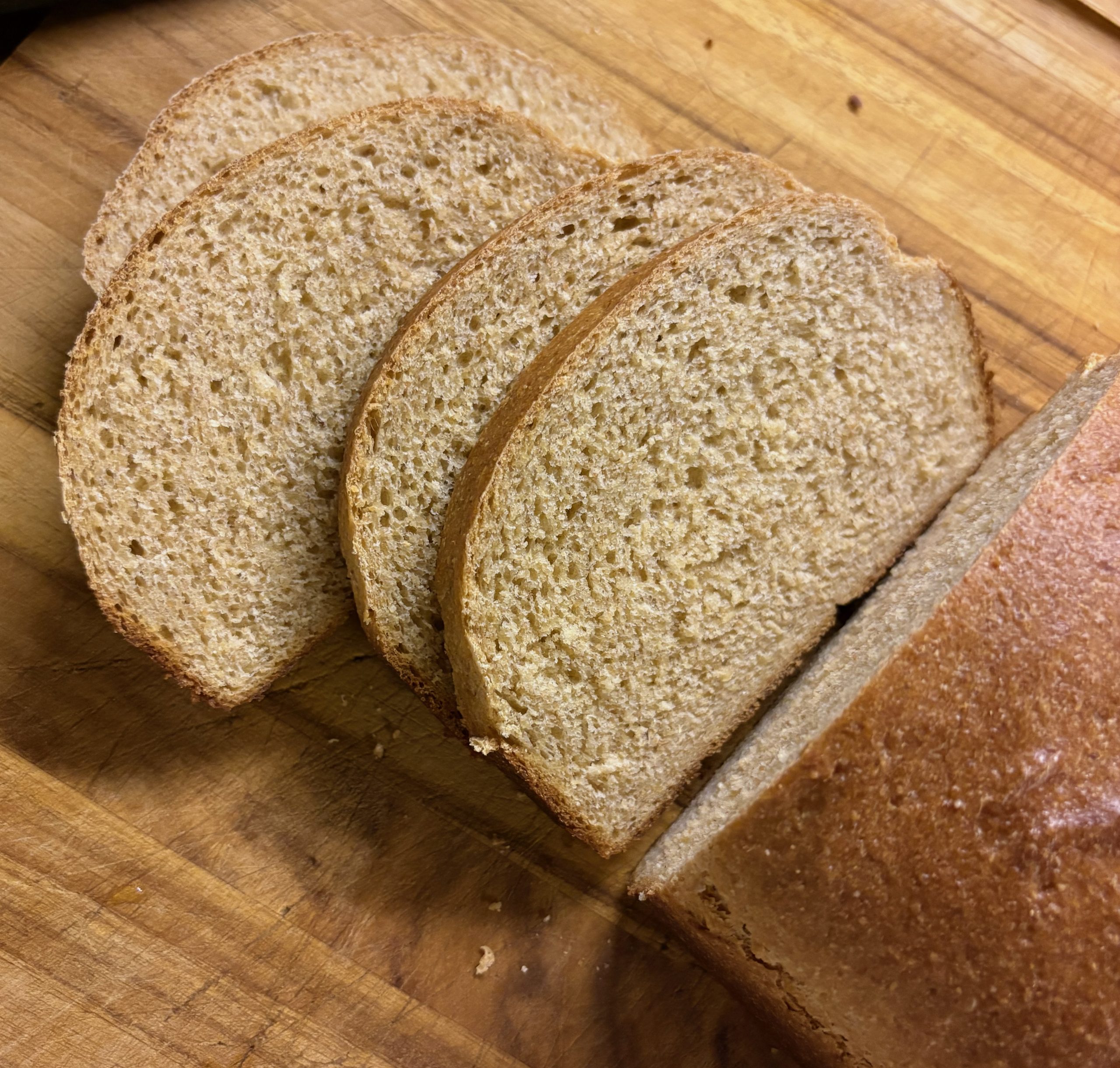 Fresh-Milled Mixed-Grain Sandwich Bread Loaf